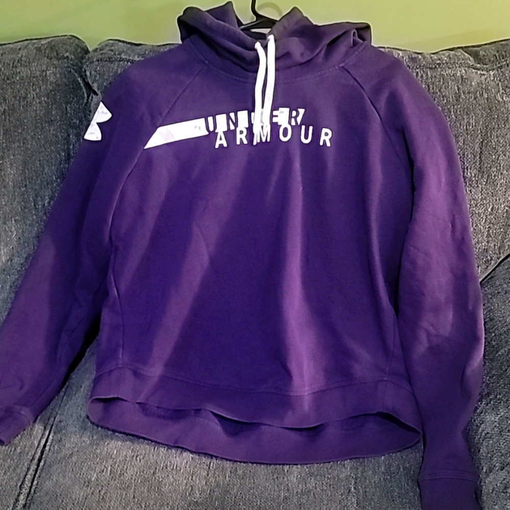 Purple Under Armour Hoodie, Women's Large